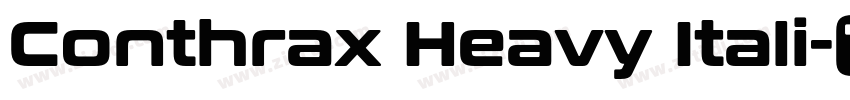 Conthrax Heavy Itali字体转换